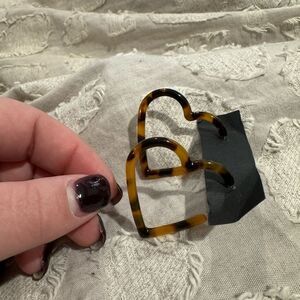 J. Crew Heart Earrings